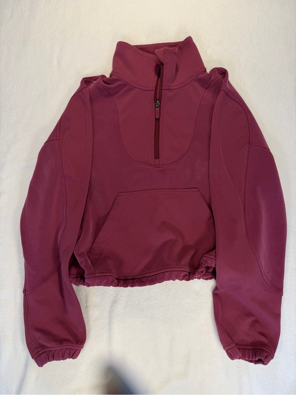 lululemon athletica Half-Zip Pullover Hoodie in Plum